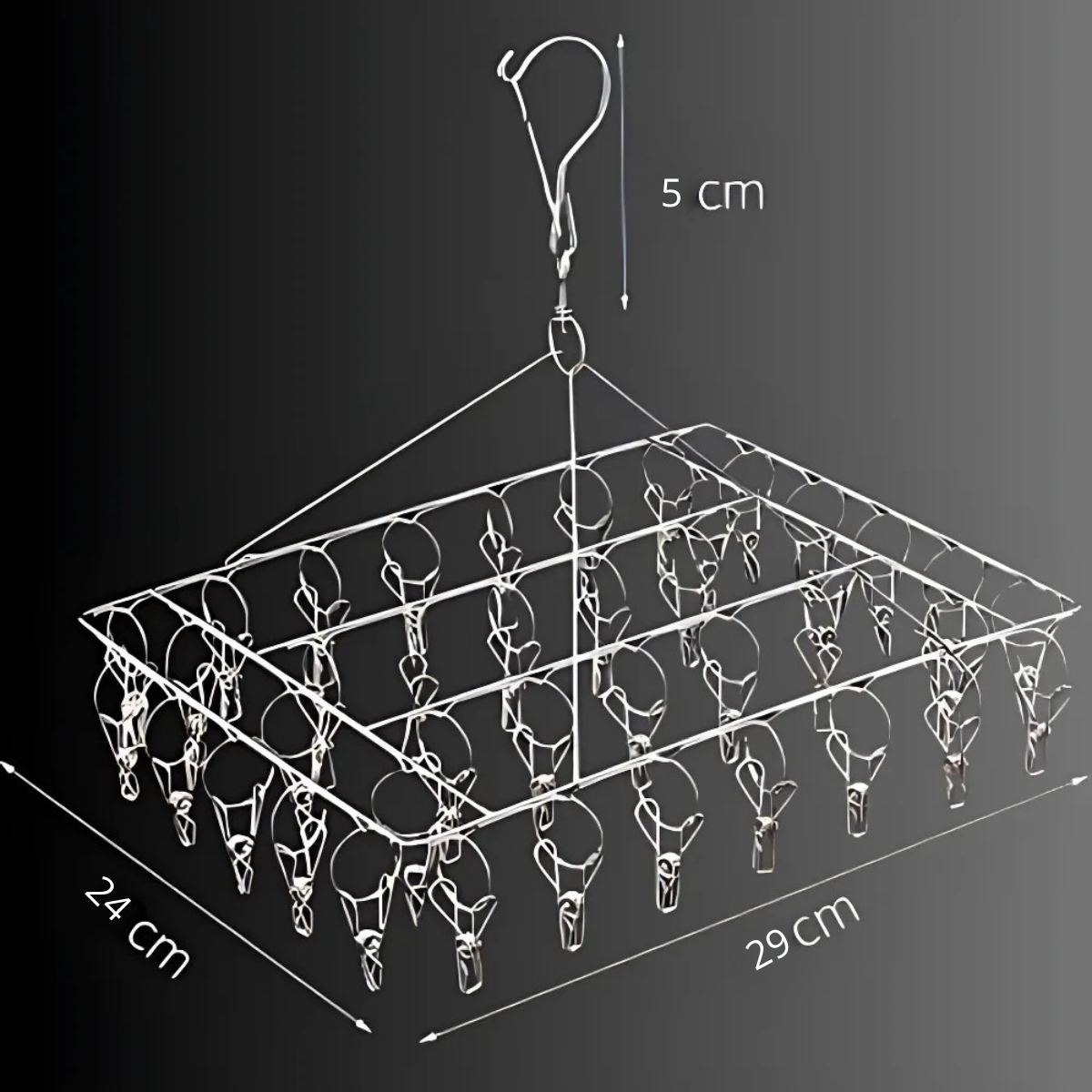 Varal em Inox Prático e Retrátil