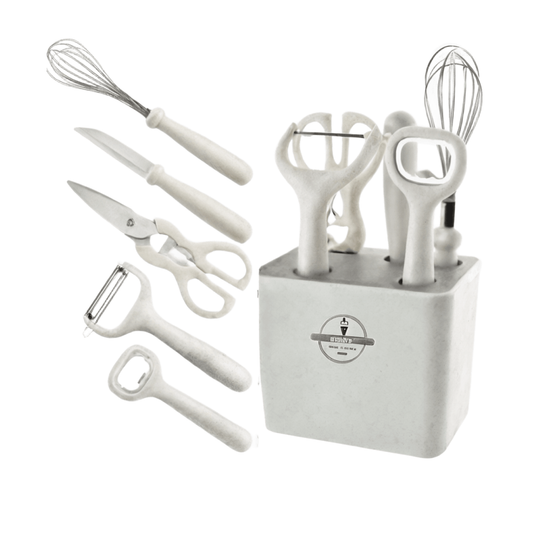 Kit Utensílios de Cozinha em Silicone (8 Peças)