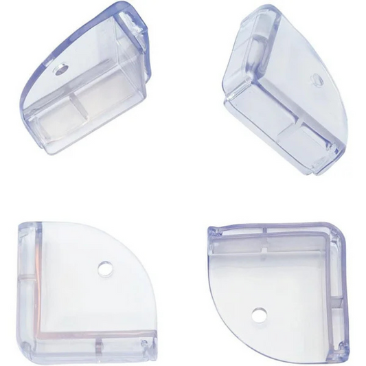 Protetor de Canto Transparente para Móveis (Kit 4 Unidades)