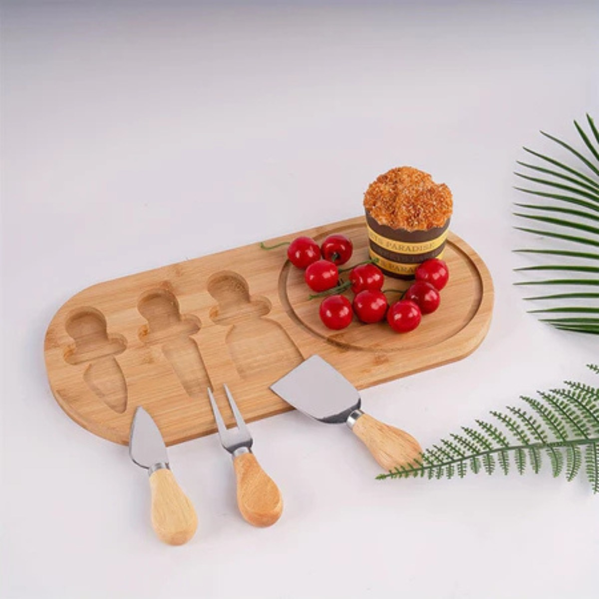 Kit Noite de Vinhos e Frios: Tábua com Espátulas + Abridor Elétrico