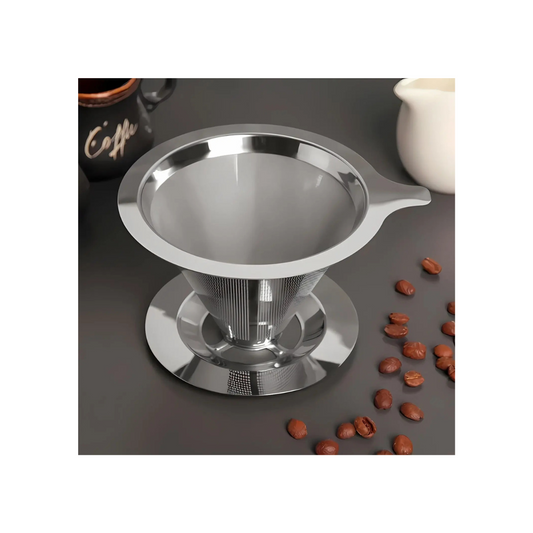 Kit Café Perfeito: Garrafa Térmica 1L + Coador de Café Inox